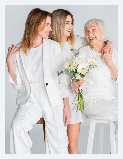 Three Women at different stages of life.